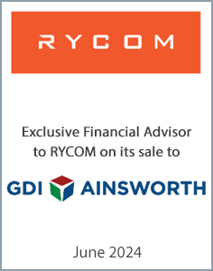 June 2024: Origin Merchant Partners Advises RYCOM Corporation on its successful sale to Ainsworth Inc.